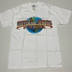 Vintage Y2K Universal Studios Florida White Tee Size Medium New With Tags